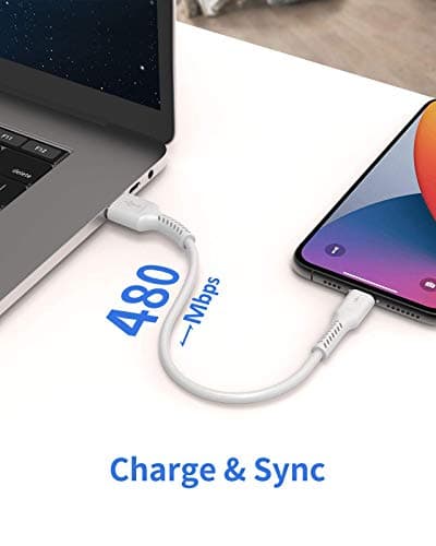 30cm iPhone Charger Cable Short, 5 Pack USB A to Lightning Cord Fast Charging Lead for Charging Stations Compatible with Apple iPhone 12 11 Pro Max Xs 8 7 6 5 Plus, iPad Air/Mini — view 5