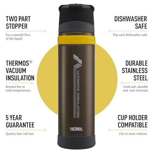 Thermos Charcoal Ultimate Drinks Flask (900ml) 24h Hot | 24h Cold — view 2