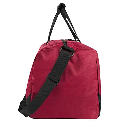 Trail maker 30 Liter, 17 Inch Canvas Duffle Bags for Men and Women -Travel Weekender Overnight Carry-On Shoulder Duffel Tote Bags (Red) — view 4