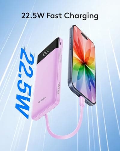 Orfeika 10000mah Power Bank Slim, 22.5W Fast Charging Portable Charger — view 2