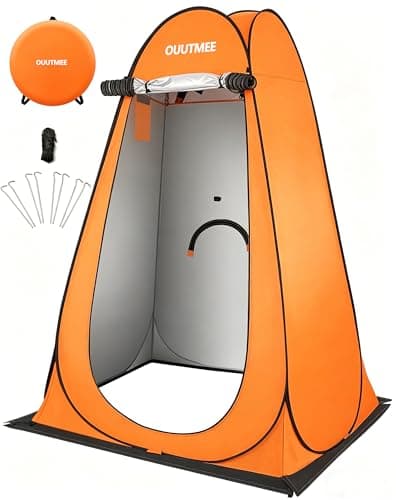 OUUTMEE Pop Up Camping Shower Tent, Toilet Tents for Camping Privacy