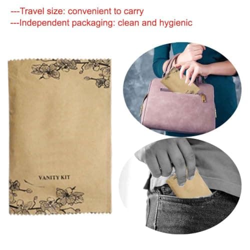 30Pack Luxury Individually Wrapped Disposable Travel Makeup Removal Kit; Hygiene Face Cleansing Vanity Set for Daily Facial Cleansing and Exfoliating; Hotel Amenities Kit;Ideal for Home and Travel — view 6