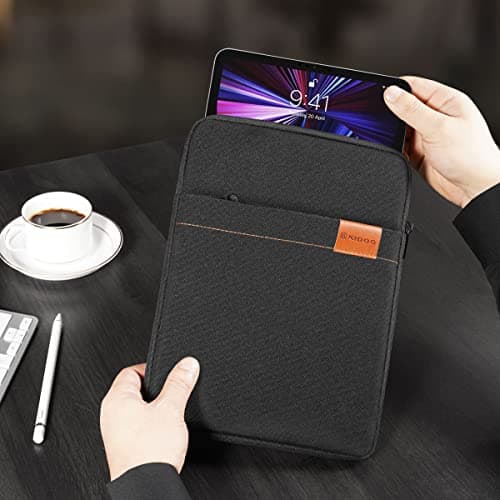 NIDOO 8 Inch Water-Resistant Laptop Sleeve Case Protective Bag Portable Carry for 8" iPad mini 6/7.9" iPad mini 45 4/8" Smart Tab M8 / 8.7" Galaxy Tab A7 Lite / 8" MatePad T 8 Kids Edition, Black — view 6