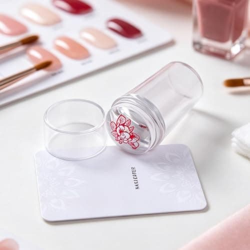 Nail Stamper Kit Soft Silicone Transparent Tool with Scraper — view 3