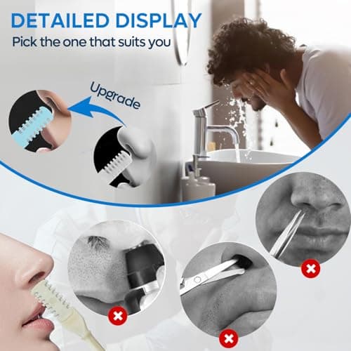 ZL-HOME Nose Hair Trimmer, 2-in-1 Nasal Hair Cutter, Portable, 360° Rotating, Manual, Unisex-Adults, Men, Women, Travelers, All Ages — view 3