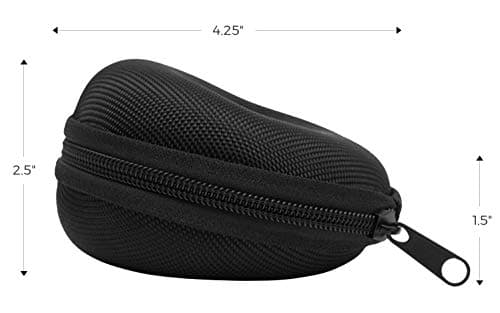 WATCHPOD Travel Watch Case | Single Watch Box w/Zipper for Storage | Cushioned Round Portable Watch Case for Travel | Fits all Wristwatches and Smart Watches up to 50mm (Black) — view 6