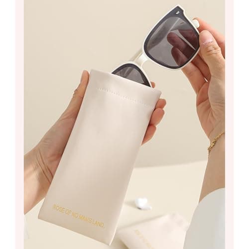 Ousuwo Pack of 4 Automatic Closure Storage Bag, Makeup Organiser Pouch for Sunglasses, Lipstick, Cosmetics & Small Accessories, Portable Travel Bag for Earphones & Cables — view 5