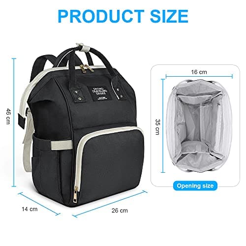 Vicloon Baby Changing Bag Backpack, Neutral Multi-Function Nappy Back Pack, Waterproof Large Travel Backpack for Mom and Dad — view 2