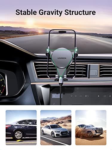 UGREEN Car Phone Holder Air Vent, Gravity Phone Mount for Cars Cradle — view 4