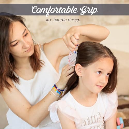 MEGAVOW 4 Pcs Girls Boys Hair Brush and Comb Set — view 4