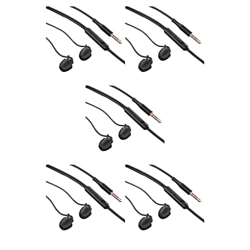 IOIUSKKU 5 Set of Anti-noise Sleeping Headphone with Microphone Headsets In-ear Noise Cancelling Earphones Device Bedroom Single 3.5mm Black, Single 3.5mm Black 5PCS — view 2