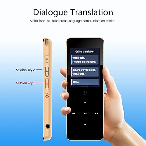 IUokLU 89 Languages X1 Voice Recording Translator Device Support Instant Two Way Translation WiFi/Hotspot/Offline with 2.0 Inch Decoration,Rose Gold — view 3
