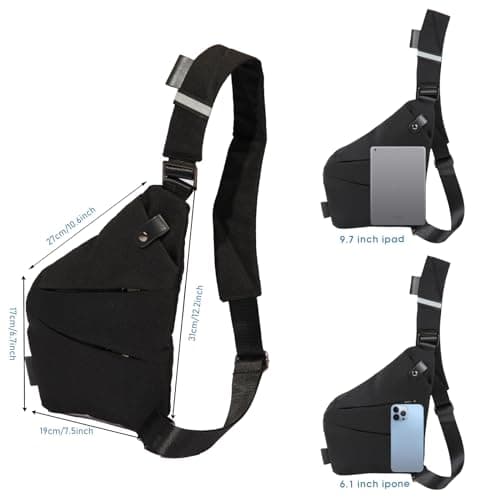 Ovecat Unisex Anti Theft Sash Sling Crossbody Bag — view 4