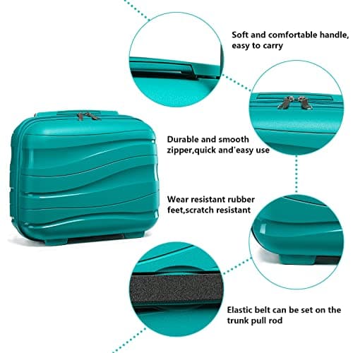 Kono Travel Case 36×30×19cm, Lightweight Hard Shell Cosmetic Organiser — view 3