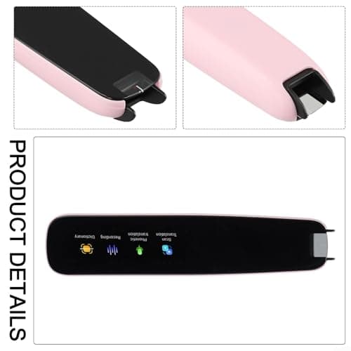 ZWEquipint Intelligent Offline Translation Pen For 123 Languages,Scanning Point Reading Dictionary For Students And Teachers, Portable ABS Smart Translator Device, Black(pink) — view 6