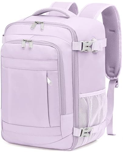 KLOSTAIN Ryanair Cabin Bags 40x30x20 Underseat 24L Laptop Carry On Backpack Fits easyJet Eurowings Wizz Air Light Purple