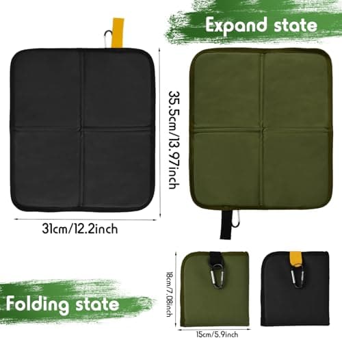 Merzio 2-Pack Folding Sit Mat, Portable Seat & Waterproof Seat Cushions — view 2