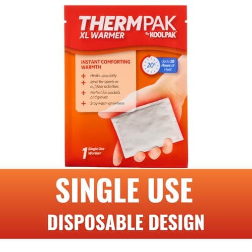 ThermPak XL Hand Warmers – Pack of 1 – Up to 20 Hours Heat – Single Use Pocket Warmers for Gloves, Sports, Camping & Outdoor Activities – 10 x 13cm — view 5