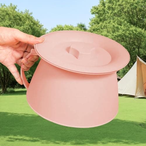 Chamber Pot - Portable Potty for Adults, Elderly & Kids | Bedside Commode Urinal with Lid | Easy to Clean Toilet Pot for Camping, Travel, & Use | Portable Urinary — view 4