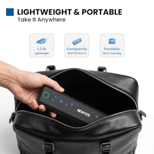 NEWYES A4 Portable Wireless Thermal Printer, Bluetooth Mobile Travel Copier Compatible with Phone Tablet & PC, Inkless Stencil Machine (A4 Document Printer + 50 Thermal Papers) — view 6