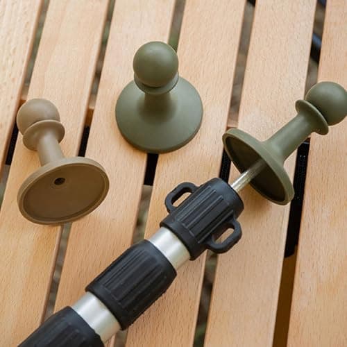 Fenteer 4x Protection Cap, Tent Pole Tip Protector, Sturdy High Performance RUBBER Cap Tent Pole Protection Caps Camping Poles Anti Thunder for Outdoor Camping Mountaineering, Black — view 2