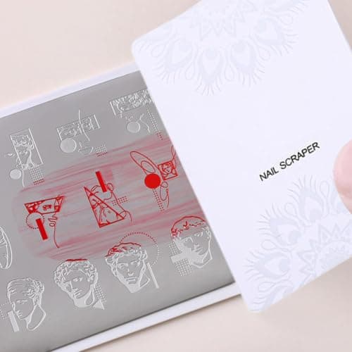 Nail Stamper Kit Soft Silicone Transparent Tool with Scraper — view 4