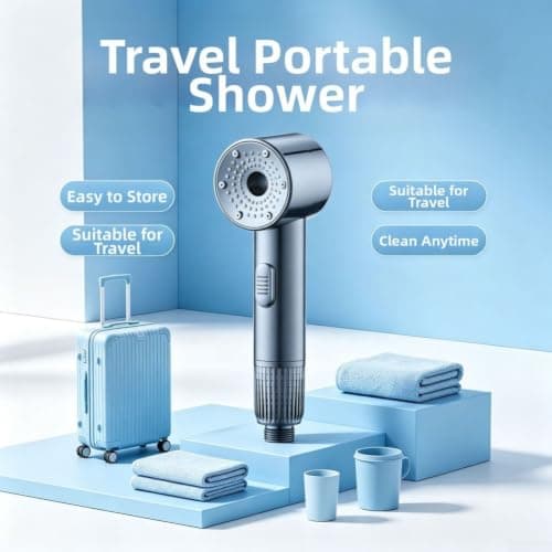 Shower Head with Filter, High Pressure Handheld Shower with PP Cotton — view 2