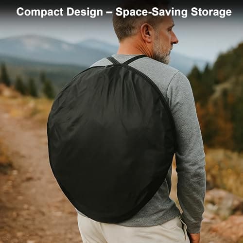 BREEZENEST Pop Up Tent | Toilet Tent for Camping Portable Privacy Shelter | Shower Tent for Outdoor Changing, Beach, Fishing | Instant Pop Up Toilet & Changing Room (Green) — view 6