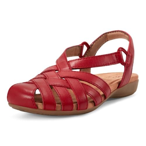 Earth Women's Origins, Berri Sandal, Red 610, 9 Narrow