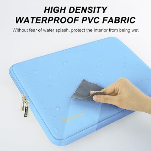 ARVOK 13 13.3 inch Laptop Sleeve Case,Waterproof Laptop Notebook Cover for MacBook Air MacBook Pro 13 14 inch, Computer Carrying Bag for HP ThinkPad Dell Lenovo Asus Acer MSI, Blue — view 4