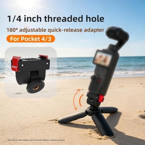 Tidgel Lightweight 12x8cm Tripod for Osmo Pocket 4 Travel — view 4