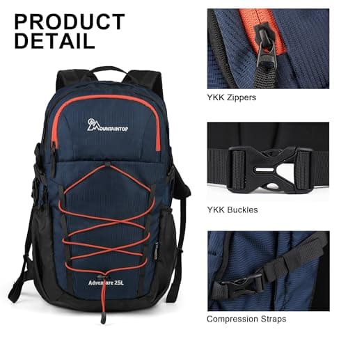 MOUNTAINTOP 25L Lightweight Hiking Backpack for Day Trips — view 3