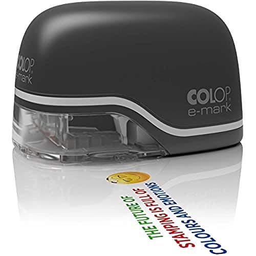 COLOP - COLOP e-mark 600 dpi Black Portable Mobile Hand Printer (600 mAh Li-Ion Battery, USB/Wi-Fi) for Multi-Colour Printing - 1 Piece