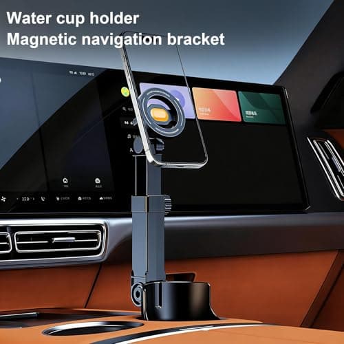 Cup Phone Holder,2-in-1 360 Rotating Magnetic Non-Slip | Cup Phone Holder for Car | for Auto Vehicle Truck SUV RV Interior Road Trip Travel Driver Men Women — view 5