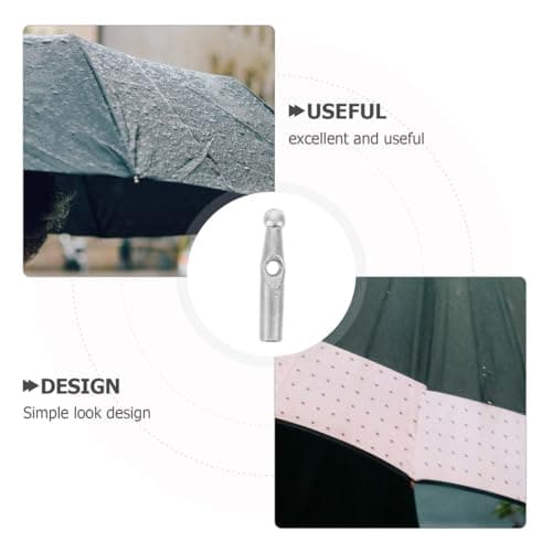 WRITWAA Folding Umbrella Tail Beads 10 Pack Plastic Umbrella Bone Covers Repair Kit with Needles and Thread for Foldable and Rain Umbrellas Replacement Accessories — view 5