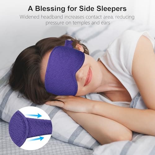 Gritin 100% Blackout Sleep Masks for Women & Men - Zero Eye Pressure Mask — view 5