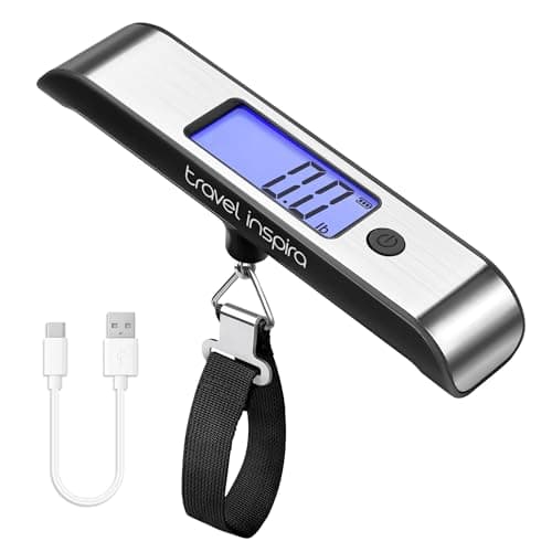 travel inspira Rechargeable Luggage Scale, USB-C Digital Suitcase Scale