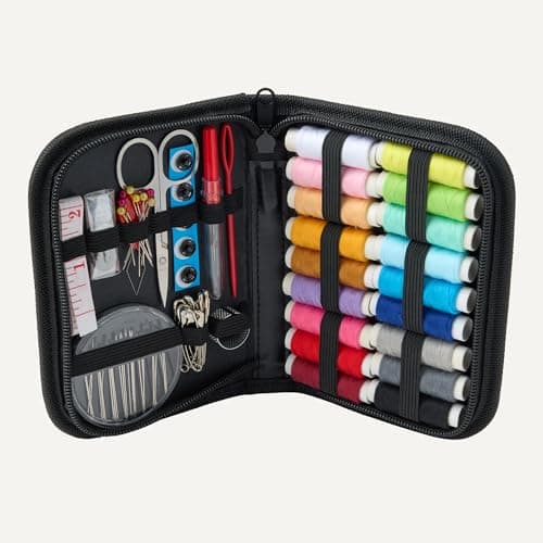 Amazon Basics Portable Travel Sewing Kits, Large, Black — view 5