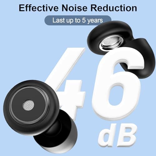 Ear Plugs for Sleep - 46dB Highest Noise Cancelling Earplugs, Flexible Silicone Reusable Ear Plug for Noise Reduction with Case & 8 Eartips, for Protection Sleep, Noise Sensitivity, Study & Work — view 2
