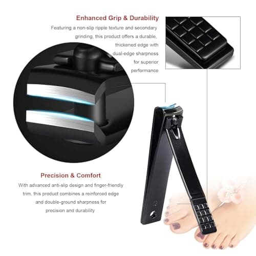 24Pcs Nail Clippers Set for Mens Grooming Kits, Mens Manicure Set for Women, Nail Scissors Stainless Steel Professional Pedicure Sets for Feet, Nail Care Tools Grooming Kit with Travel Case — view 3
