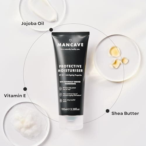 ManCave SPF 20 Anti-Ageing Moisturiser 100ml, Mens Face Moisturiser — view 4