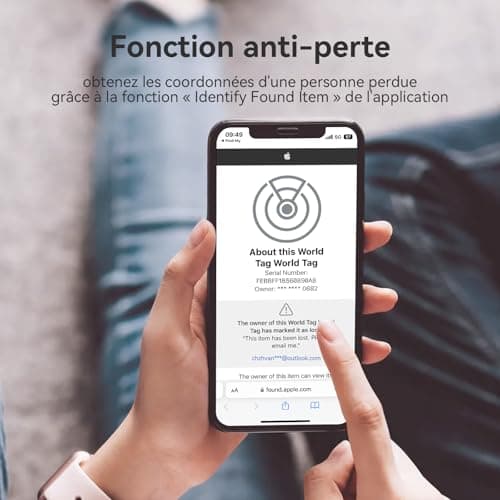 CHZHVAN Key Finder, Wallet Tracker Works with Apple Find My (iOS only), Replaceable Battery, Water-Resistant, Bluetooth Item Finder for Bags, Luggage, Pets & Backpack, 1 Pack White — view 4