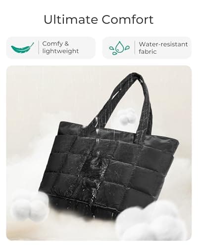 bagsmart Expandable Tote Bag for Women,22-28L Lightweight Puffer Travel Bag — view 6