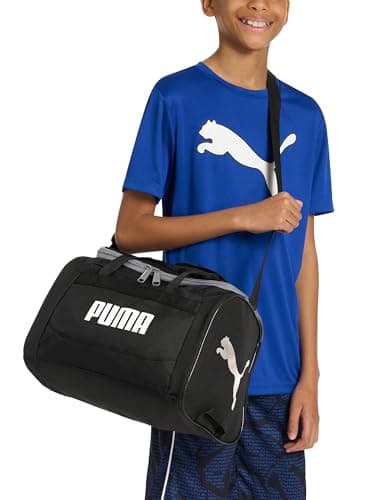 Puma Kids' Evercat Transformation Duffel Bag, Black/Gold, One Size — view 5