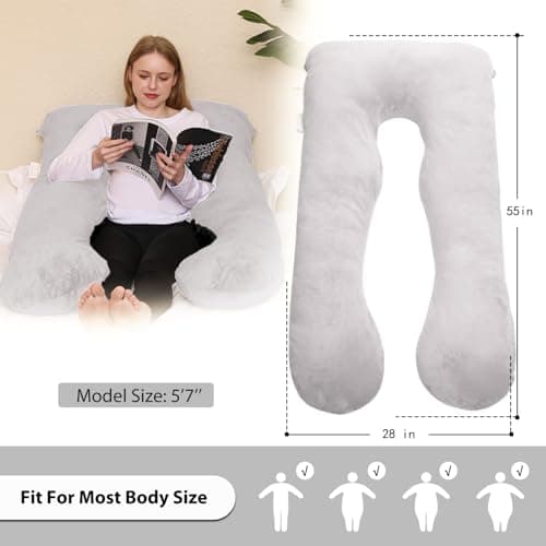 Chilling Home Pregnancy Pillows, Memory Foam U Shaped Maternity Pillow — view 6
