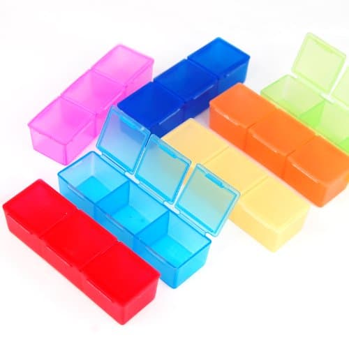 TRIXES 7 Day Pill Box, Medicine Organiser, Tablet & Supplement Storage Case — view 3