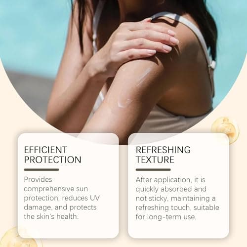 2PCS 50G Sunscreen SPF 100 for Face and Body,Hydrating Lightweight Sun Cream with UVA/UVB Protection,Non-Sticky SPF Moisturiser for Outdoor Activities,Travel,Beach&Daily Summer Use,Travel Friendly — view 6