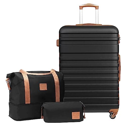 COOLIFE 3-Piece Luggage Set, 28 inch Large Suitcase Set for Checked Luggage