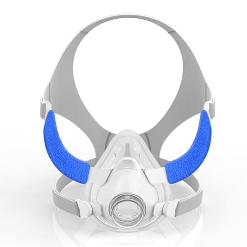 Improved CPAP Mask Kit Compatible with Resmed Airfit F20 Medium, Replacement Headgear Frame Assembly, Secure Seal & Optimized Sleep Apnea Mask, CPAP Accessories Supplied by BlessEase (No Elbow)