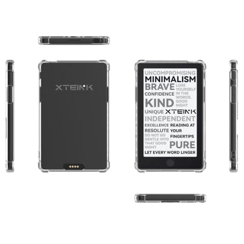 LaoShuSheng Case for 4.3" Xteink X4 Pro eReader (Clear) — view 4
